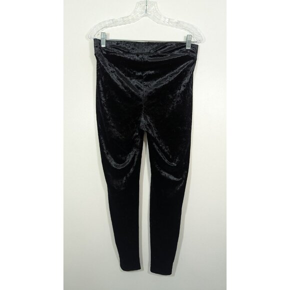 Torrid Size 1X Full Length Signature Waist Crushed Velvet Legging Goth - Picture 3 of 5